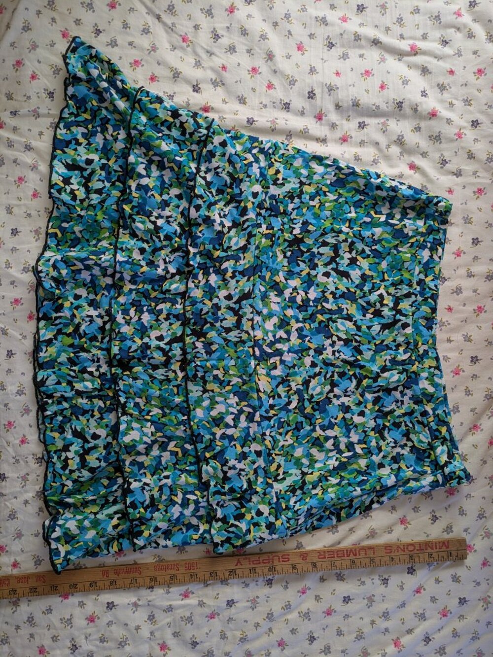 Impressionism 3 Layers Short Skirt